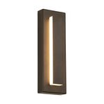 Arisha Modern Square Ring Metal Outdoor Wall Lamp, Dark/Gray Bronze - Letslighting