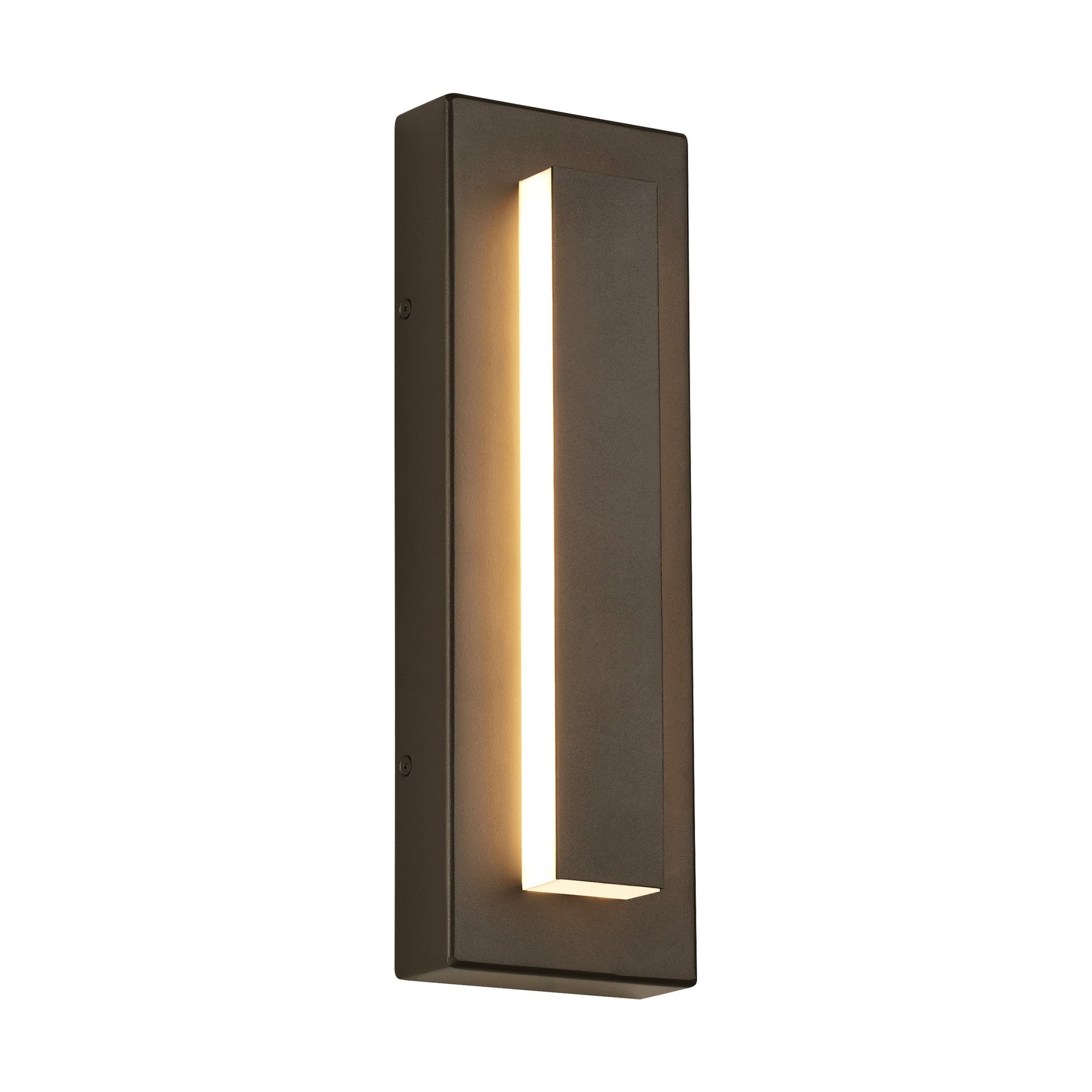 Arisha Modern Square Ring Metal Outdoor Wall Lamp, Dark/Gray Bronze - Letslighting