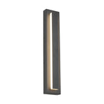 Arisha Modern Square Ring Metal Outdoor Wall Lamp, Dark/Gray Bronze - Letslighting