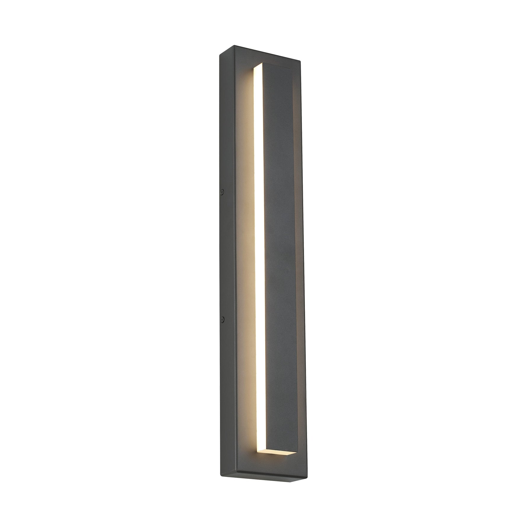 Arisha Modern Square Ring Metal Outdoor Wall Lamp, Dark/Gray Bronze - Letslighting