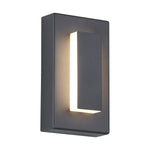 Arisha Modern Square Ring Metal Outdoor Wall Lamp, Dark/Gray Bronze - Letslighting
