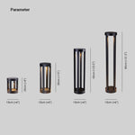 Ray Minimalist Cylindrical Hollow Solar Outdoor Path Light - Lamp Outdoor