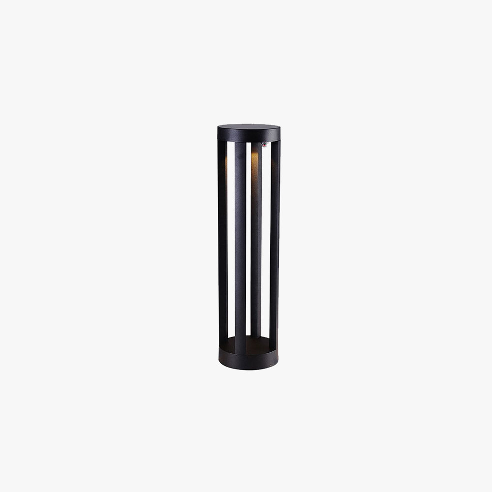 Ray Minimalist Cylindrical Hollow Solar Outdoor Path Light - Lamp Outdoor