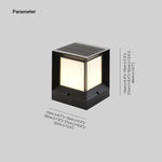 Ray Modern Simple Rectangle Metal Outdoor Floor Lamp - Letslighting