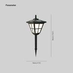 Ray Modern Lantern Shaped Metal Solar Outdoor Bollard Light - Lamp Outdoor