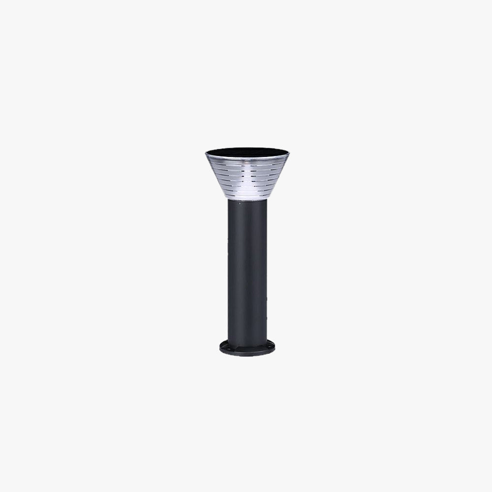 Ray Modern Metal Conical Solar Outdoor Bollard Light - Lamp Outdoor