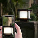 Ray Modern Rectangular Metal Glass Outdoor Lamp - - Letslighting