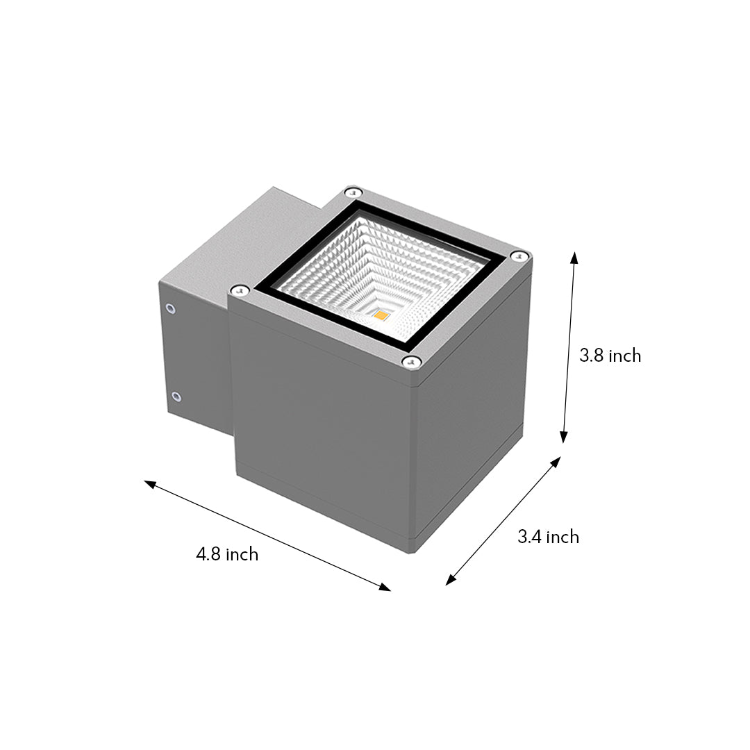 Die-cast Aluminum Outdoor Wall Light Waterproof Simple Style