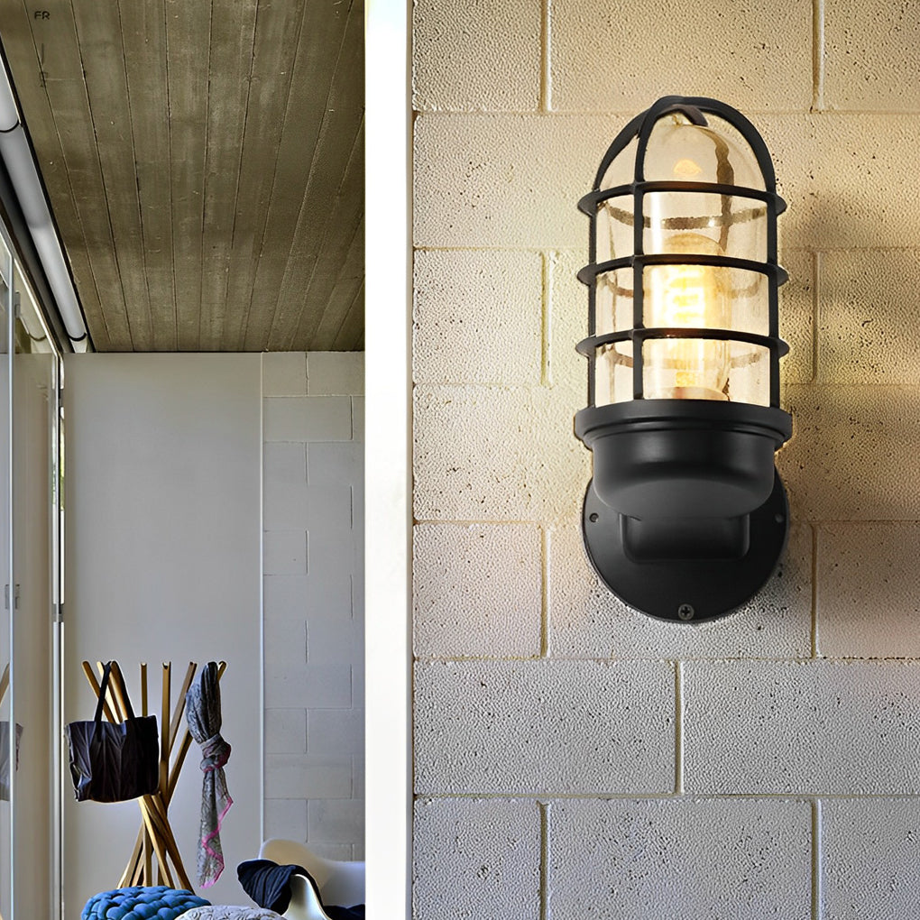 Retro Cage Shape LED 4w Waterproof American-style Outdoor Wall Lamp | Dazuma