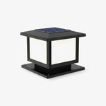 Ray Pavilion-style Square Solar Outdoor Post Light - Lamp Outdoor