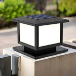 Ray Pavilion-style Square Solar Outdoor Post Light - Lamp Outdoor