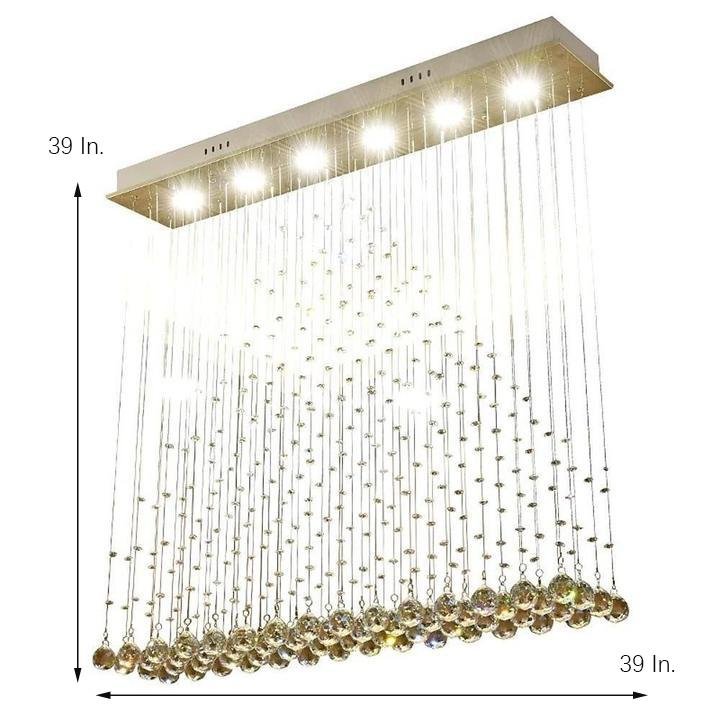 Crystal 5W LED Modern Flush Mount Lighting Chandelier Pendant Light - Lamp Outdoor