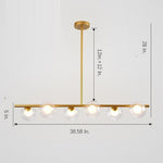 Nordic Style Modern Design Sphere Chandelier Metal Glass Ceiling Light 6 Bulbs - Lamp Outdoor