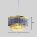 Gradated Drum Shade Chandeliers LED Contemporary Chandeliers - Lamp Outdoor