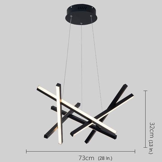 Amber Modern LED Metal Sputnik Chandelier - Lamp Outdoor