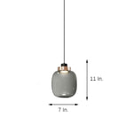 Round Globe LED Nordic Glass Pendant Light Hanging Lamp - Lamp Outdoor