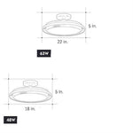 Circular LED Modern Flush Mount Lighting Ceiling Lights Hanging Light - Lamp Outdoor