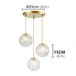 Nordic Artistic Glass Pendant Lighting Globe Pendant Lighting - Lamp Outdoor