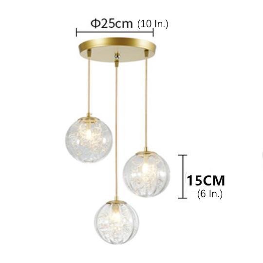 Nordic Artistic Glass Pendant Lighting Globe Pendant Lighting - Lamp Outdoor