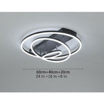3 Circle Arbitrary Acrylic LED Flush Mount Ceiling Light for Living Room - Lamp Outdoor
