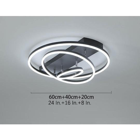 3 Circle Arbitrary Acrylic LED Flush Mount Ceiling Light for Living Room - Lamp Outdoor