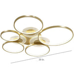 Circles LED Nordic Ceiling Lights Flush Mount Lighting Ceiling Lamp - Lamp Outdoor