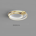 Multiple Circles Black Flush Mount Light LED Ceiling Light - Lamp Outdoor