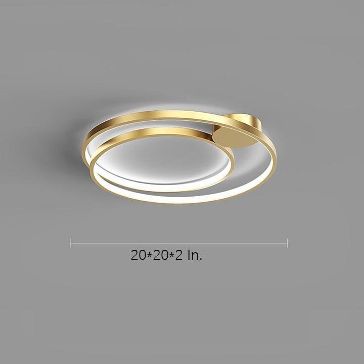 Multiple Circles Black Flush Mount Light LED Ceiling Light - Lamp Outdoor