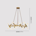 Creative Metal Design 16-Lights LED Industrial Chandeliers Hanging Lamp - Lamp Outdoor