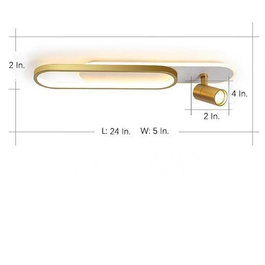 Spotlight Rectangles Metal Modernist Style Design Flush Mount Lighting LED Ceiling Light - Lamp Outdoor