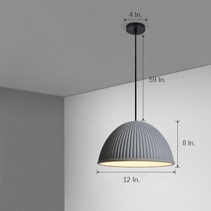 Artistic Dome Modern Pendant Lighting Metal Resin Ceiling Room - Lamp Outdoor