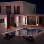 Linear LED Long Outdoor Wall Light Minimalist Exterior Wall Mount Lights Waterproof for Porch - Lamp Outdoor