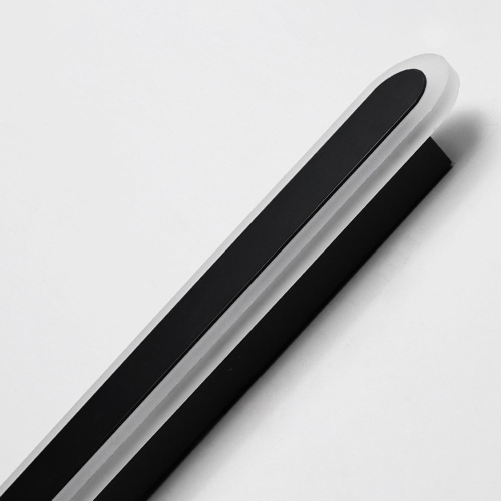 Arisha Minimalist Metal Linear Oval Outdoor Wall Lamp - Letslighting