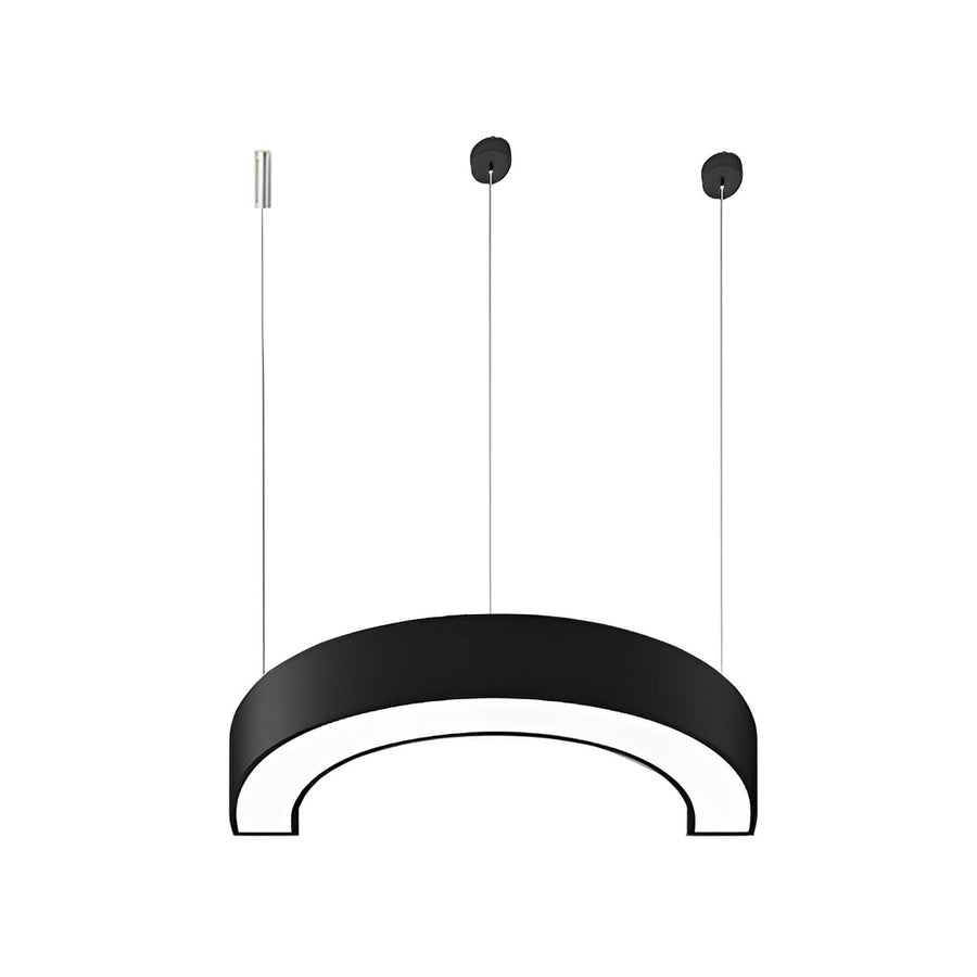 Curved Slim C Shape LED Pendant Half-Circle Hanging Profile Light for Office - Lamp Outdoor
