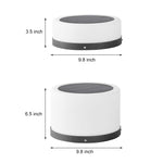 Round Acrylic Waterproof White LED Modern Solar Lights Outdoor Garden Lights - Lamp Outdoor