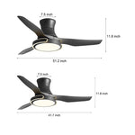 Remote Control Variable Frequency Dimming Integrated Ceiling Fan Light Supports Forward and Reverse - Lamp Outdoor