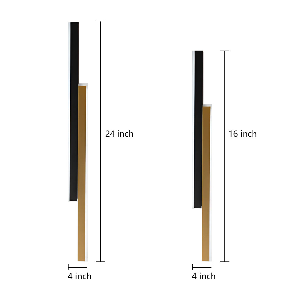 Nordic Minimalist Double Long LED Linear Lights Wall Lamp - Lamp Outdoor