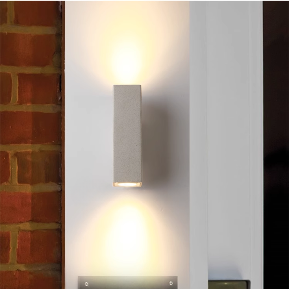 Ray Minimalist Square LED Outdoor Wall Lamp Cement Garden Corridor Balcony - Letslighting