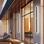 Arisha Radiation Linear Metal Acrylic Outdoor Wall Lamp Garden Corridor - Letslighting