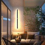 Arisha Radiation Linear Metal Acrylic Outdoor Wall Lamp Garden Corridor - Letslighting