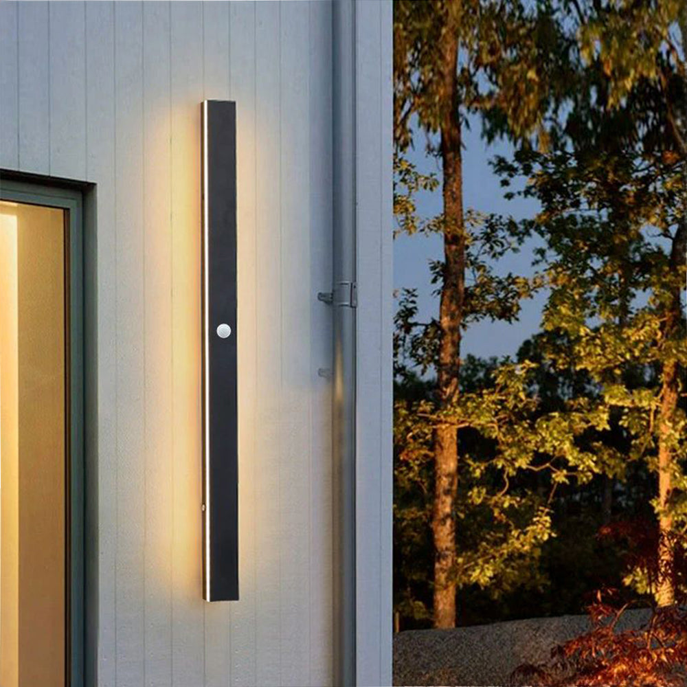 Arisha Ripple Minimalist Linear LED Outdoor Wall Lamp Metal Garden Corridor Balcony - Letslighting