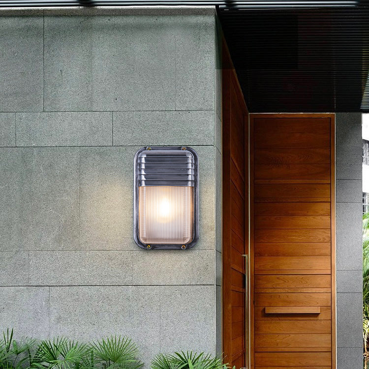 Ray Wall Lamp Geometric Modern Metal Glass Outdoor - Lamp Outdoor