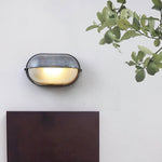 Ray Modern Round/Ellipse Outdoor Waterproof Wall Lamp, 2 Colors - Lamp Outdoor