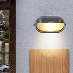 Ray Modern Round/Ellipse Outdoor Waterproof Wall Lamp, 2 Colors - Lamp Outdoor
