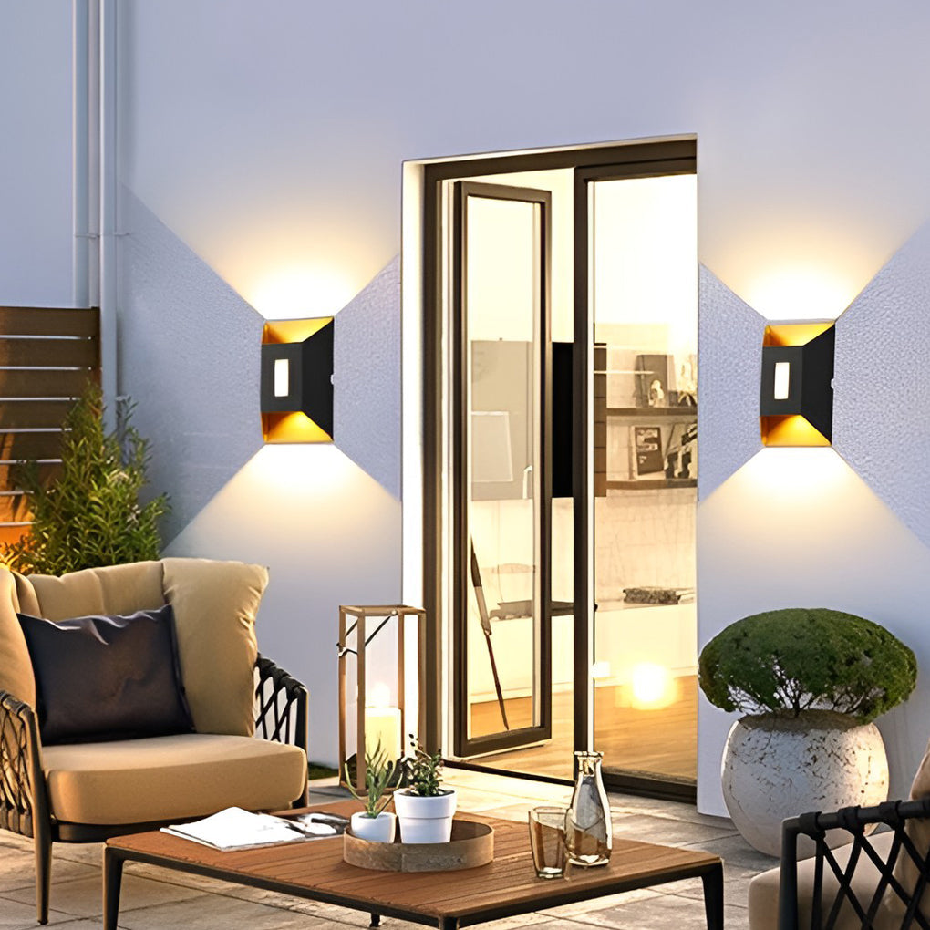 Waterproof LED Up and Down Lights Modern Wall Lamp Wall Sconce Lighting | Dazuma