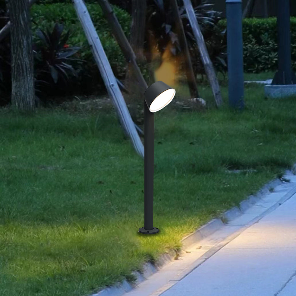Ray Modern Metal Cylinder Outdoor Path Light - Lamp Outdoor