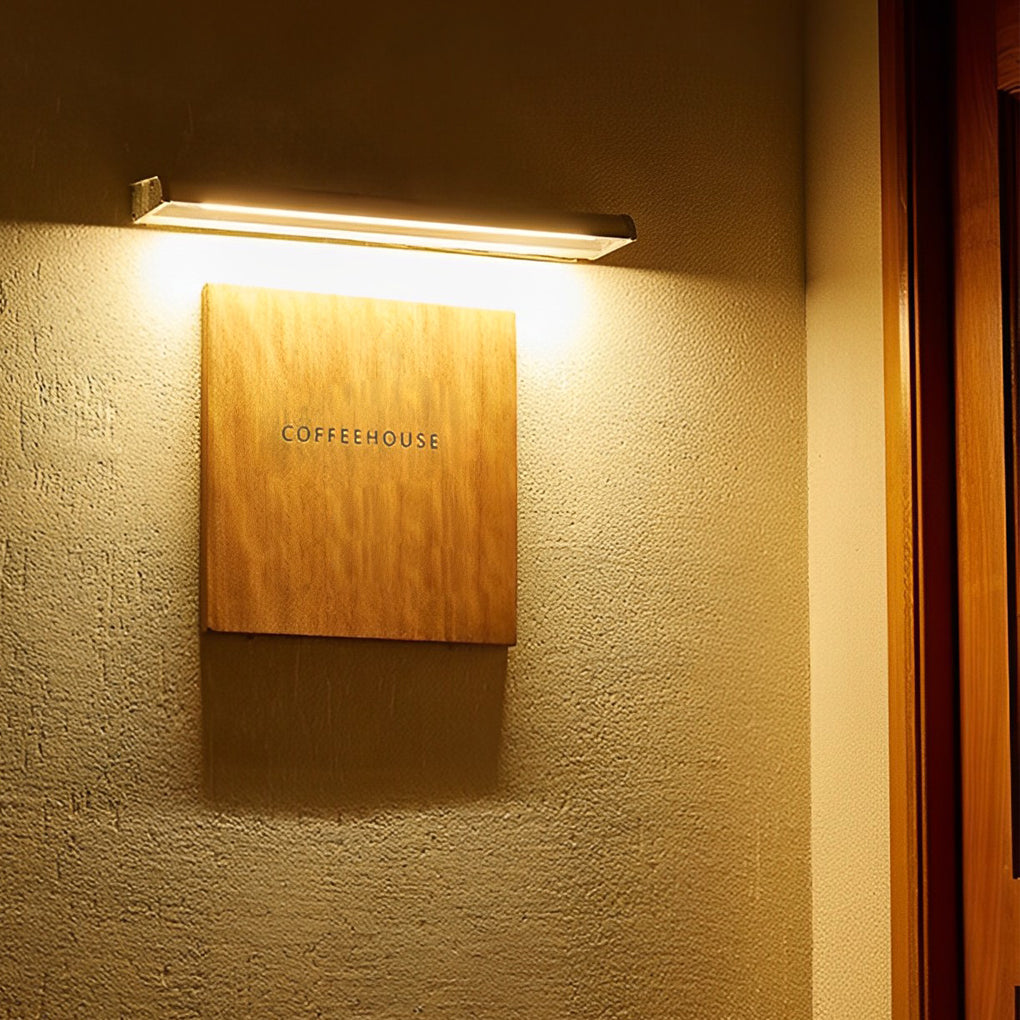 Rectangular Adjustable Waterproof LED Modern Signboard Solar Wall Lamp | Dazuma