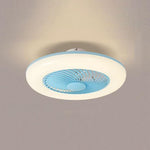 Lame Modern Round Plastic Flush Mount Ceiling Fans - Lamp Outdoor