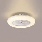 Lame Modern Round Plastic Flush Mount Ceiling Fans - Lamp Outdoor