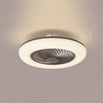 Lame Modern Round Plastic Flush Mount Ceiling Fans - Lamp Outdoor